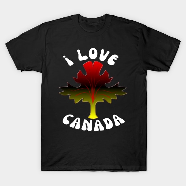 I Love Canada T-Shirt by Hunter_c4 "Click here to uncover more designs"